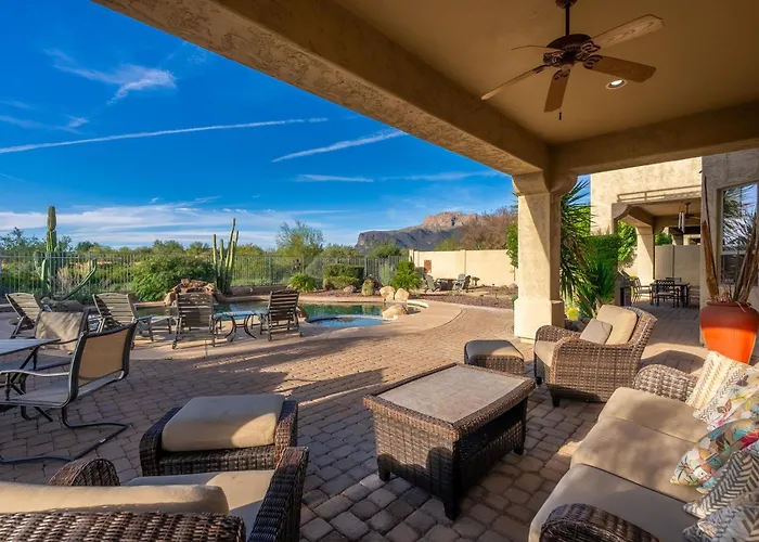 Mountain Viewsgame Roomtheaterpoolspa Holiday home Gold Canyon